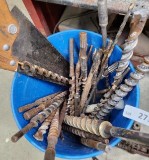 y273- drill bits and tools in bucket - Image 2