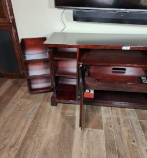 y287- Console Media Cabinet bought in 2009 from Pottery Barn - Image 2