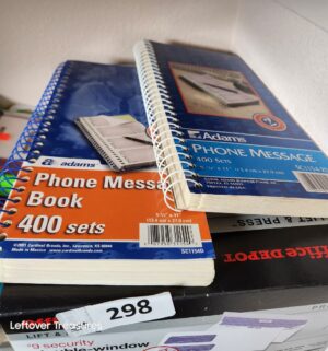 y298- office supplies on shelf - Image 3