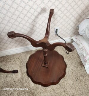 y314- vintage mahogany piecrust side tables Chippendale Style - Image 6