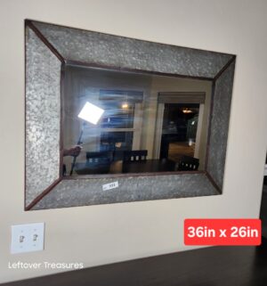 y331- rustic farmhouse mirror - Image 1