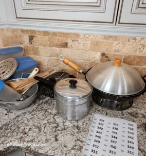 y332- misc kitchen items on counter - Image 2