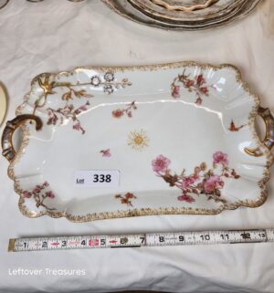 y338- antique Haviland Limoges porcelain serving tray - Image 1