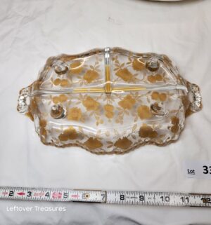 y339- vintage Cambridge Glass divided dish - Image 2