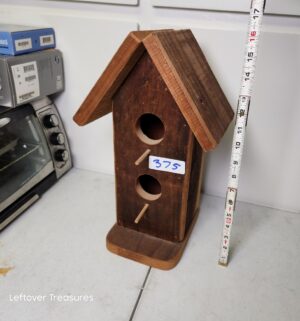 y375- wooden bird house - Image 1