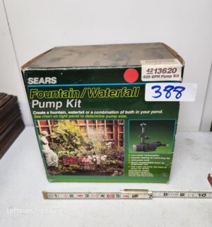 y388- sears fountain waterfall pump kit - Image 1