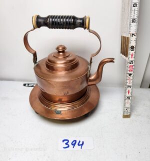 y394- antique Swedish copper teapot - Image 1