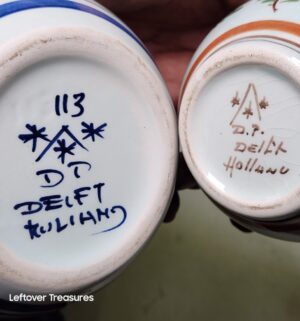 y396- Fuller Pottery Vase, Delft Holland vases - Image 3