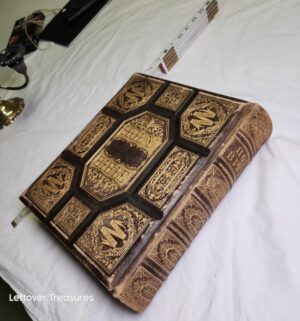 y408- STUNNING 1870 Family Bible with Artwork - Image 3