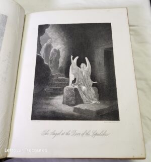 y408- STUNNING 1870 Family Bible with Artwork - Image 5