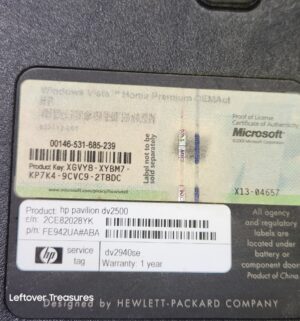 y417- HP Special Edition Pavilion Entertainment Laptop dv2500. does not power on - Image 4