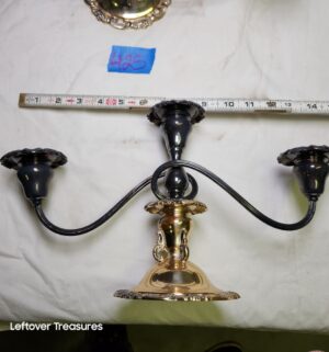 y425- Wallace Baroque vintage 3-arm candelabras - Image 3