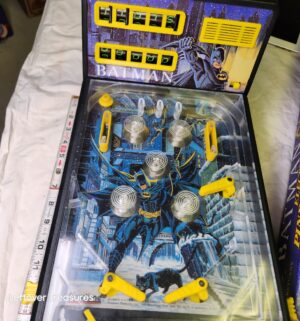 y473- vintage Playtime branded Batman electronic tabletop pinball machine. - Image 3