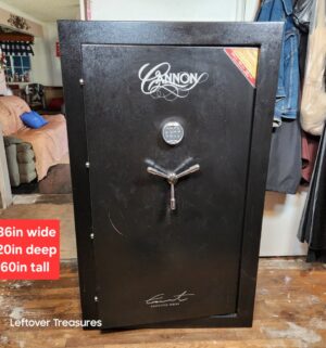 c163- Cannon Model CS6036AR Safe. Rated 60 min. at 1200F. w/ combination. BY Appointment pick up for this item only.