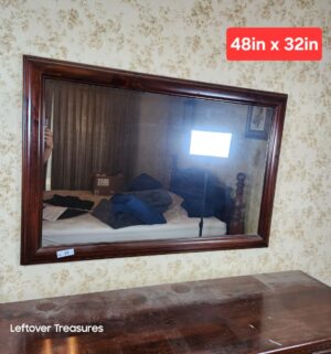 a10- Ethan Allen Dark Pine Mirror
