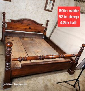 a15- Ethan Allen Pine Cannonball Bed. For Eastern king 76x80
