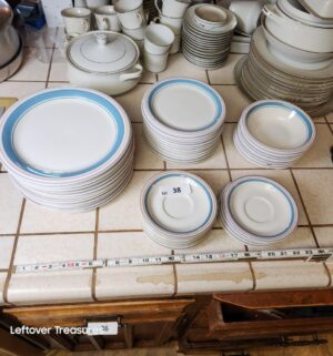 a38- Newcor heavenly blue dishes - Image 1