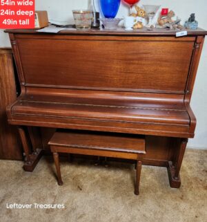 a44- Early 1900s Piano w/ bench. Loading Assistance Available - Image 1