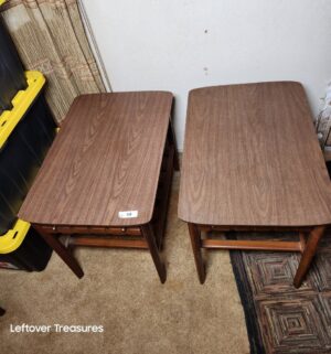 a58- pair of vintage Mersman mid-century modern side tables - Image 2