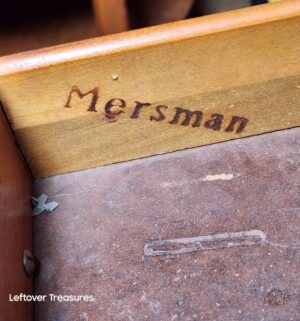 a58- pair of vintage Mersman mid-century modern side tables - Image 4