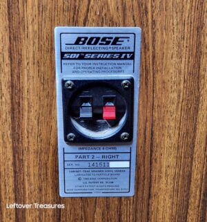 a59- Bose 501 Series IV speakers. Not Tested. Stored in Living Room - Image 3