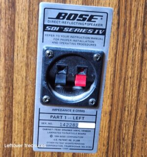 a59- Bose 501 Series IV speakers. Not Tested. Stored in Living Room - Image 4