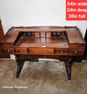 a66- writing desk by Thomasville Furniture in an English Regency style - Image 1