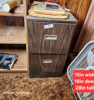 a73- Vintage metal file cabinet - Image 1