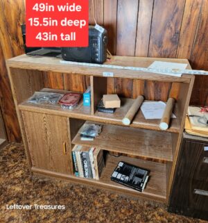 a75- Bookcase w/ cabinet - Image 1