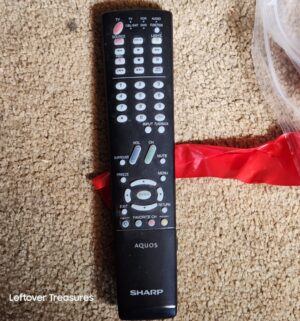 a87- Sharp Aquos 52 in TV Monitor w/ remote - Image 3