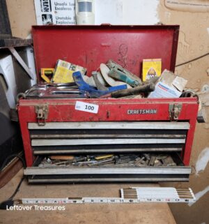 a100- Small craftsman tool box w/ tools - Image 1