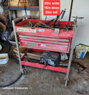 a108- multi-tiered Snap-on tool cart w/ contents - Image 1