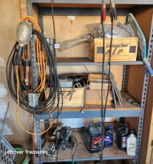 a110- all items on shelving unit - Image 1
