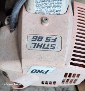 a120- very weather weed eaters and electric pole saw. All 3 have compression, saw works - Image 3