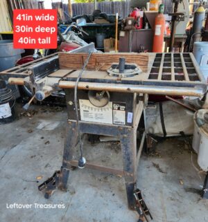 a131- ProSeries 10 inch table saw. Ohio forge. Tested/works - Image 1