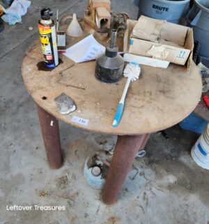 a136- large iron welding table - Image 2