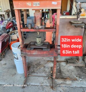 a143- Red Arrow Model 150. 20 Ton Press - Image 1