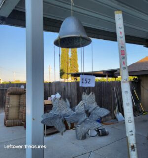 a152- metal butterfly wind chime - Image 1