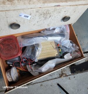 a169- rolling dresser w/ electrical items - Image 3