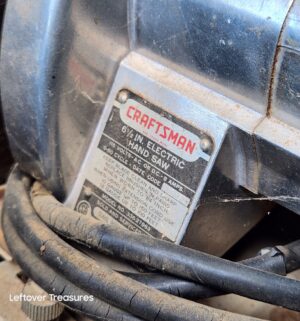 a186- craftsman 6.5in electric hand saw. Works - Image 2