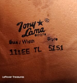 a210- Tony Lama size 11.5 boots - Image 4