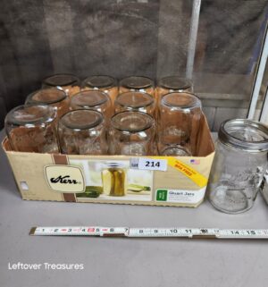 a214- kerr quart jars - Image 1