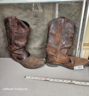a217- Old West size 11.5 boots - Image 1