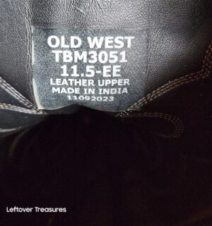 a217- Old West size 11.5 boots - Image 3