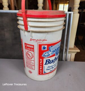 a233- vintage Budweiser King of Beers plastic beer cooler or ice bucket - Image 2