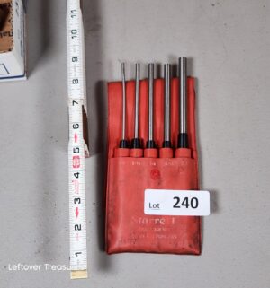 a240- Starrett Drive Pin Punches - Image 1