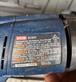 a272- Ryobi Reciprocating saw - Image 2
