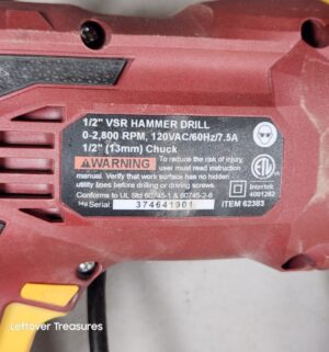 a274- 1/2 inch VSR Hammer Drill - Image 2