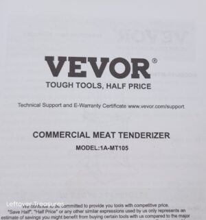 a278- Vevor Commercial Meat Tenderizer - Image 2
