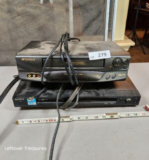 a279- VHS and dvd player from living room - Image 1
